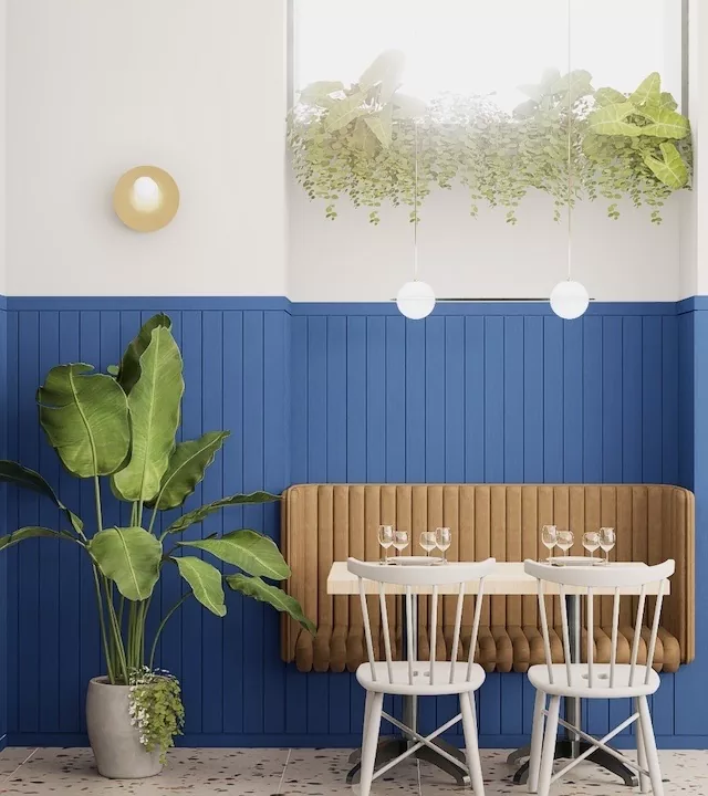 Blue Coffee, Interior design · café