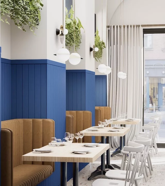 Blue Coffee, Interior design · café · 2