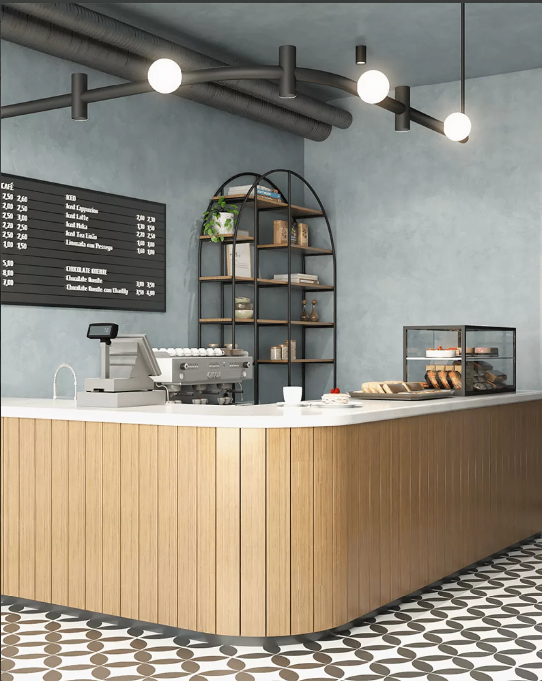 Coffee Light Blue, Design d'intérieur · café · 2