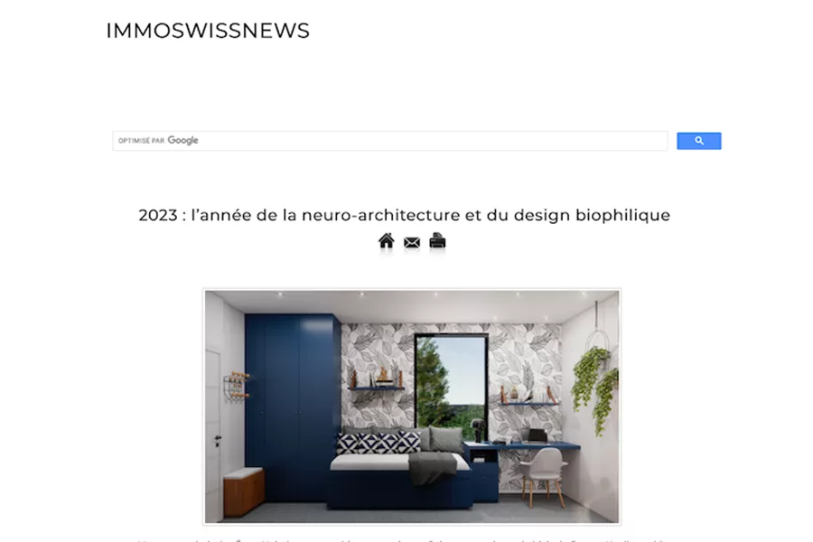 ImmoSwissNews – 2023: the year of neuro-architecture and biophilic design