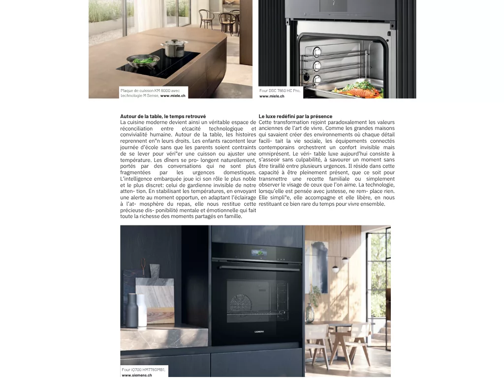 Marie Claire – Design d’intérieur : La cuisine connectée, faciliter la vie et libérer du temps