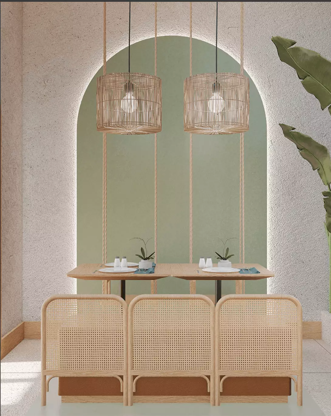 Restaurant Vegan, Design d'intérieur · restaurant · 3