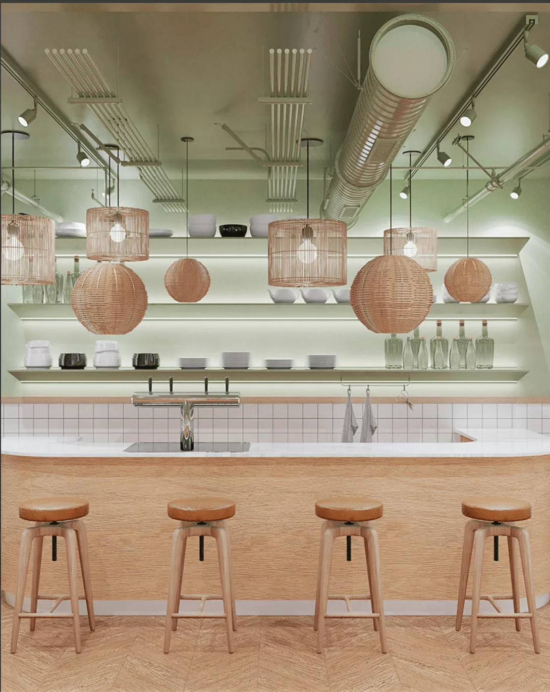 Restaurant Vegan, Design d'intérieur · restaurant · 4