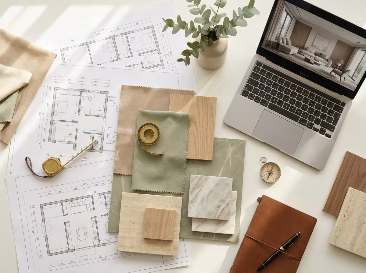 O que está incluído em um projeto de arquitetura de interiores? Guia completo para proprietários na Suíça
